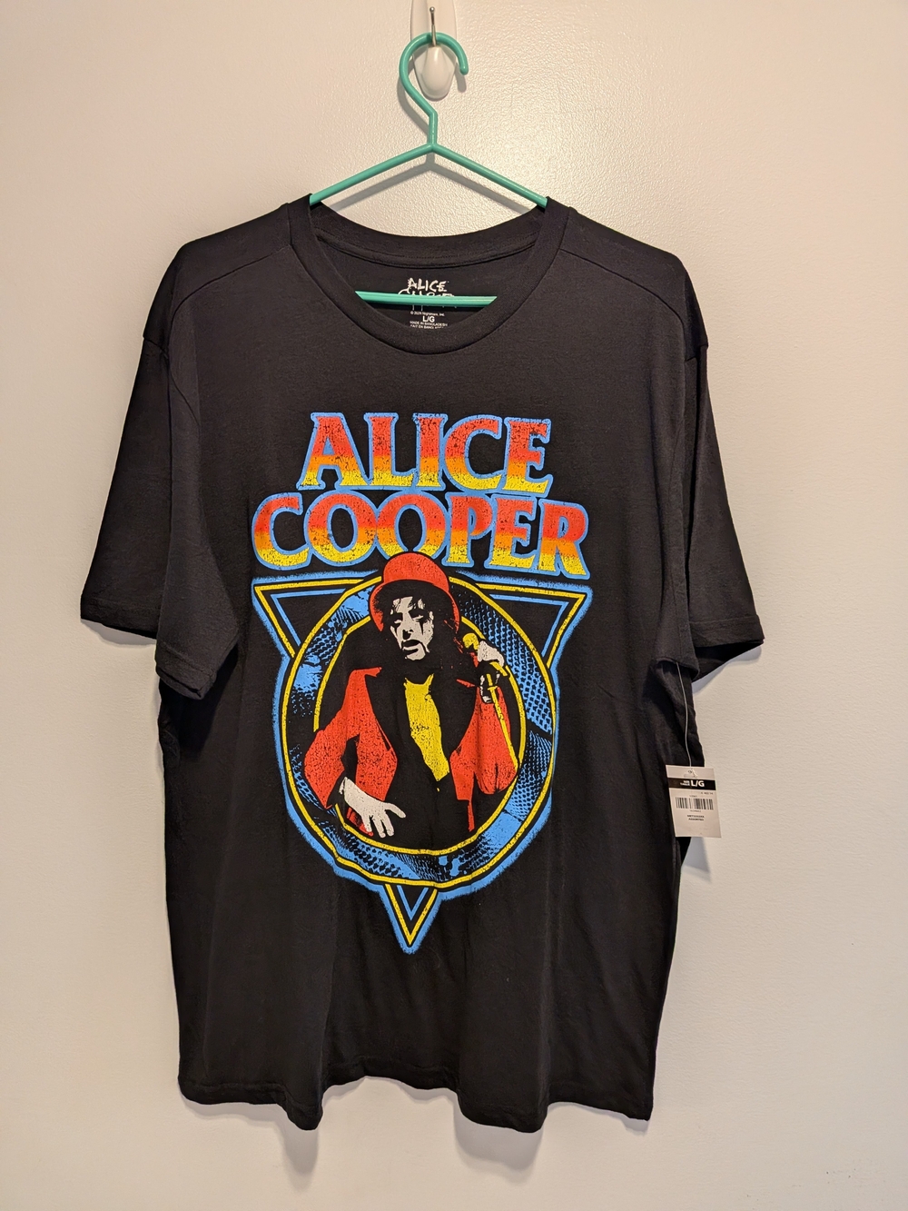 Black Graphic Band Tee